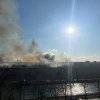 (FOTO/VIDEO) Incendiu în Delta Văcăreşti