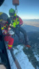 Un tânăr de 30 de ani care era blocat pe munte a fost salvat cu elicopterul