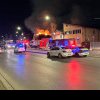 Incendiu devastator, pe Șoseaua Giurgiului, din Capitală: 10 autospeciale de pompieri, trimise în zonă