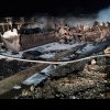 Incendiu violent la o cisternă răsturnată care transporta 40 de tone de motorină, în județul Brăila: șoferul a murit carbonizat - FOTO
