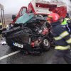 Mașină a Poștei Române, spulberată de un TIR, pe DN 1. Șoferul a murit, iar o altă persoană a ajuns la spital: imagini șocante