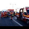 Plan Roșu de intervenție în Călărași, după ce două autoturisme s-au ciocnit. 4 persoane rănite, trafic blocat pe DN4