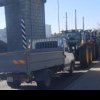 Traficul prin vama Giurgiu-Ruse, OPRIT din cauza protestului fermierilor bulgari VIDEO