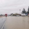 Intrarea pe Autostrada A1, inundată la Orăștie