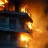 Incendiu uriaș într-un bloc cu sute de apartamente din Valencia. Mai mulţi locatari sunt blocați. Imaginile sunt apocaliptice