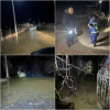 Gospodării și drumuri inundate în Căianu Mic