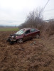 FOTO| Mașină ajunsă pe câmp. La volan se afla un tânăr de 18 ani, din Alba Iulia