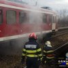 Incendiu produs la un vagon de tren personal, în comuna Văcărești