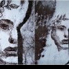 Gaia, portretul din frunze uscate și zăpadă făcut de un tânăr din Hunedoara. M-am urcat în copaci ca să îmi iau puncte de reper