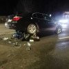 Impact puternic pe o șosea din Florești: O motocicletă a fost prinsă sub una dintre mașinile cu care s-a ciocnit