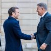 Klaus Iohannis a vorbit, la Paris, cu Emmanuel Macron, despre susţinerea Ucrainei şi situaţia de la Marea Neagră