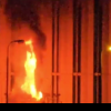 VIDEO. Incendiu violent la Hidrocentrala Porţile de Fier 1. Intervin echipaje de pompieri din mai multe județe