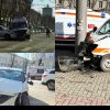 Accidentul grav din centrul capitalei, cu implicarea unei ambulanțe: În ce stare sunt cele 4 persoane rănite