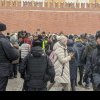 Jurnalişti, arestaţi la Moscova la un protest al soțiilor soldaților care luptă în Ucraina: Un reporter AFP a fost luat cu duba