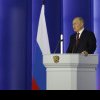 Vladimir Putin va ține astăzi discursul său anual despre starea națiunii