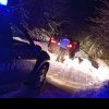 Bărbat din județul Timiș, rămas înzăpezit cu mașina pe Valea Cibanului, salvat de jandarmii montani din Șugag