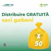 Din 8 martie, ADID şi RETIM încep campania de distribuire gratuită de saci galbeni pentru deșeuri reciclabile în comuna Moşniţa Nouă