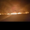 (FOTO) Aproximativ 18 hectare de vegetație uscată și stuf au ars, seara trecută, în localitatea Neculce din comuna Havârna