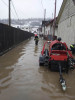 Cinci gospodării din Borșa au fost afectate de inundații după precipitațiile abundente și a scurgerii apei de pe versanți.foto