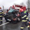 UPDATE – FOTO – Accident MORTAL pe DN1 E60, între Cluj-Napoca și Huedin. Impact între un TIR și o autoutilitară