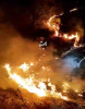 Incendiu puternic de vegetație uscată în localitatea Scheiu de Sus. VIDEO