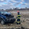 Accident la limita județelor Cluj și Sălaj. Autoturism ieșit în decor