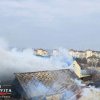 FOTO | Incendiu puternic la o pensiune din Târgoviște: Flăcările s-au exstins pe o suprafață de 300 de metri pătrați