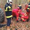 O şoferiţă de 75 de ani a fost rănită, după ce a ajuns cu maşina într-o pădure