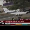 Un avion de mici dimensiuni a aterizat pe o autostradă din Florida și s-a izbit de un autovehicul