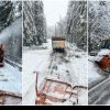 FOTO: Se circulă în condiții de iarnă pe DN 67C – Transalpina, în Alba. Peste 400 de gospodării au rămas fără curent electric