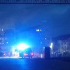 VIDEO: INCENDIU la Stadionul Unirea din Alba Iulia. O magazie a luat foc. 15 persoane evacuate