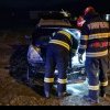 VIDEO: Un autoturism a luat foc la Alba Iulia. Proprietarul a încercat să îl stingă, dar a fost nevoie de intervenția pompierilor