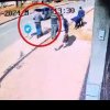 VIDEO. Un bărbat care se plimba cu trotineta a plonjat cu fața într-un asfalt abia turnat