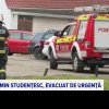 Zeci de tineri, evacuați dintr-un cămin care a luat foc în Complexul Studențesc din Timișoara