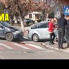 Accident la fast-food | O mașină a ajuns pe trotuar