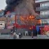 Incendiu uriaș în Cluj la un depozit de instalații și echipamente – VIDEO