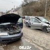 ACCIDENT pe strada 1 Mai din Dej, impact între două mașini – FOTO