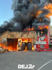 O hală din Baciu s-a făcut scrum. S-a emis RO-Alert, pompierii s-au luptat ore bune cu flăcările – FOTO
