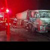 Incendiu la Fântânele: a luat foc un camion în curtea unei firme