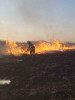 Incendiu la Luguzău: a luat foc vegetația uscată