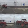 Incredibil: Tractor cu remorca filmat in timp ce circula pe contrasens pe Autostrada A4 Agigea-Ovidiu! (VIDEO)