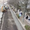 FOTO: Focșani. Au început lucrările pregătitoare pentru asfaltarea Bulevardului Gării