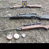 Arme neletale și muniție aferentă, deținute ilegal, confiscate de polițiștii de la arme