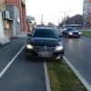 A parcat mașina pe spațiul verde și pe pista de biciclete proaspăt refăcute pe Bd. Cetății din Timișoara