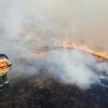 FOTO / Incendiu de vegetație în Năeni