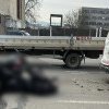 Accident grav pe strada Câmpina, din Cluj-Napoca! Un motociclist a intrat direct într-o dubă - FOTO