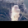 Momentul în care explodează racheta japonezilor