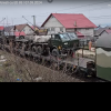Tren CFR Marfă cu lansatoare de rachete, la granița cu Ucraina