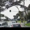 Imagini șocante în Roma: Un român a filmat momentul în care un pin de peste 15 metri a căzut peste mașinile care așteptau la semafor