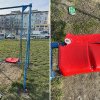 Pericol pentru copii, într-un parc de joacă din municipiul Vaslui (FOTO)